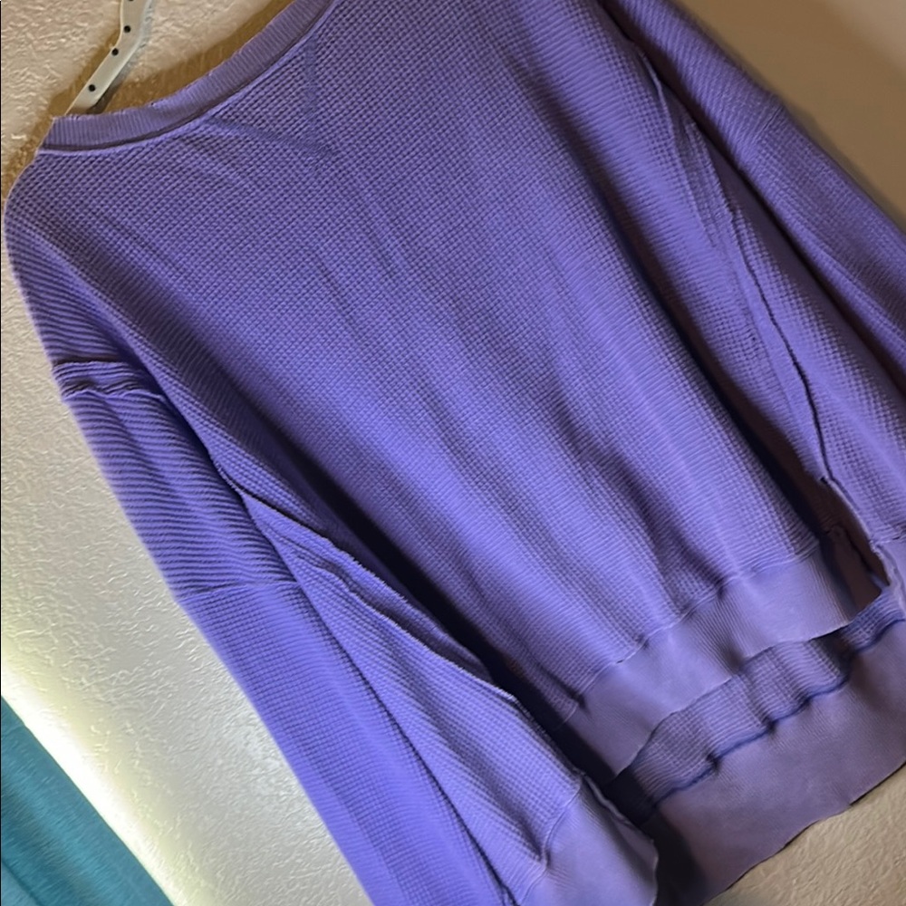 Purple Oversized Boxy Sweatshirt
